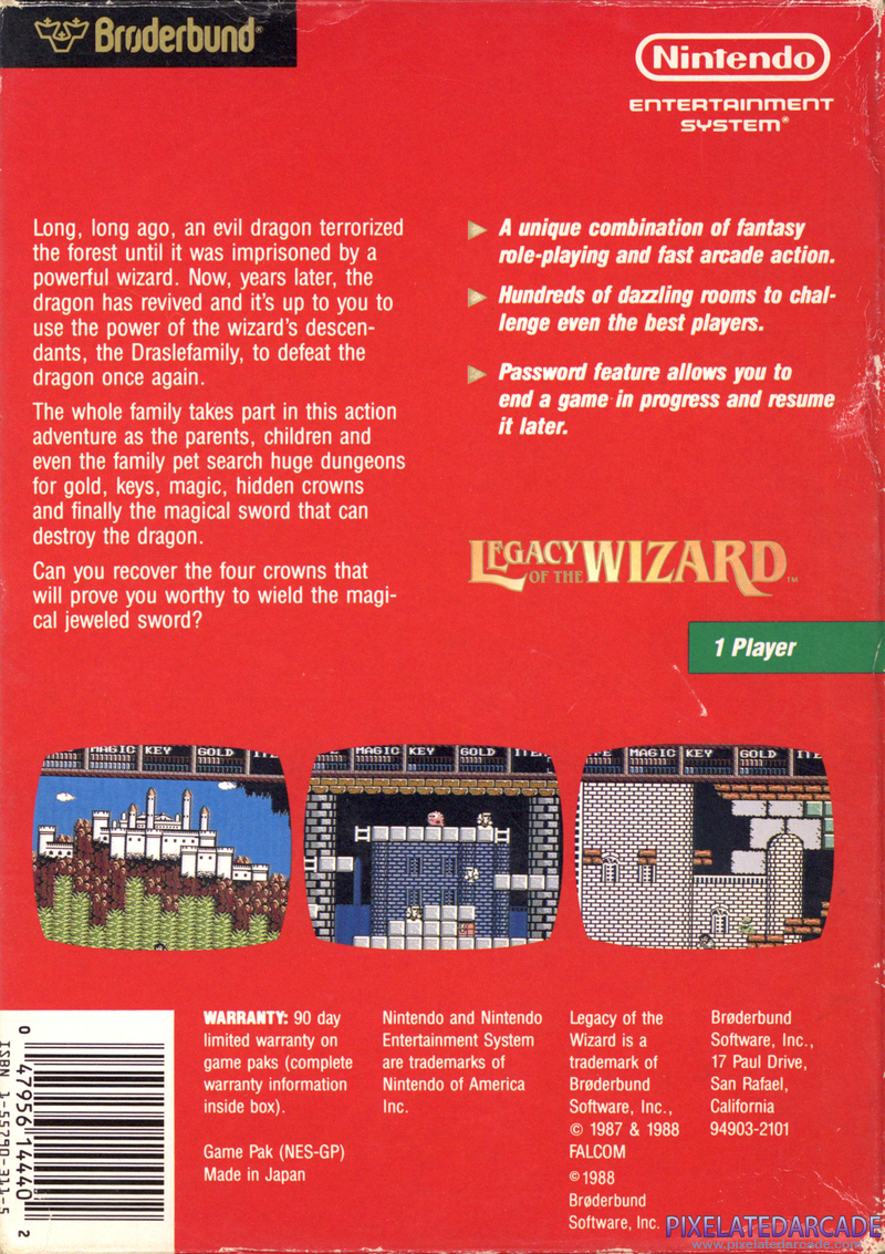Legacy of the Wizard Cover Art: Legacy of the Wizard Cover Art: