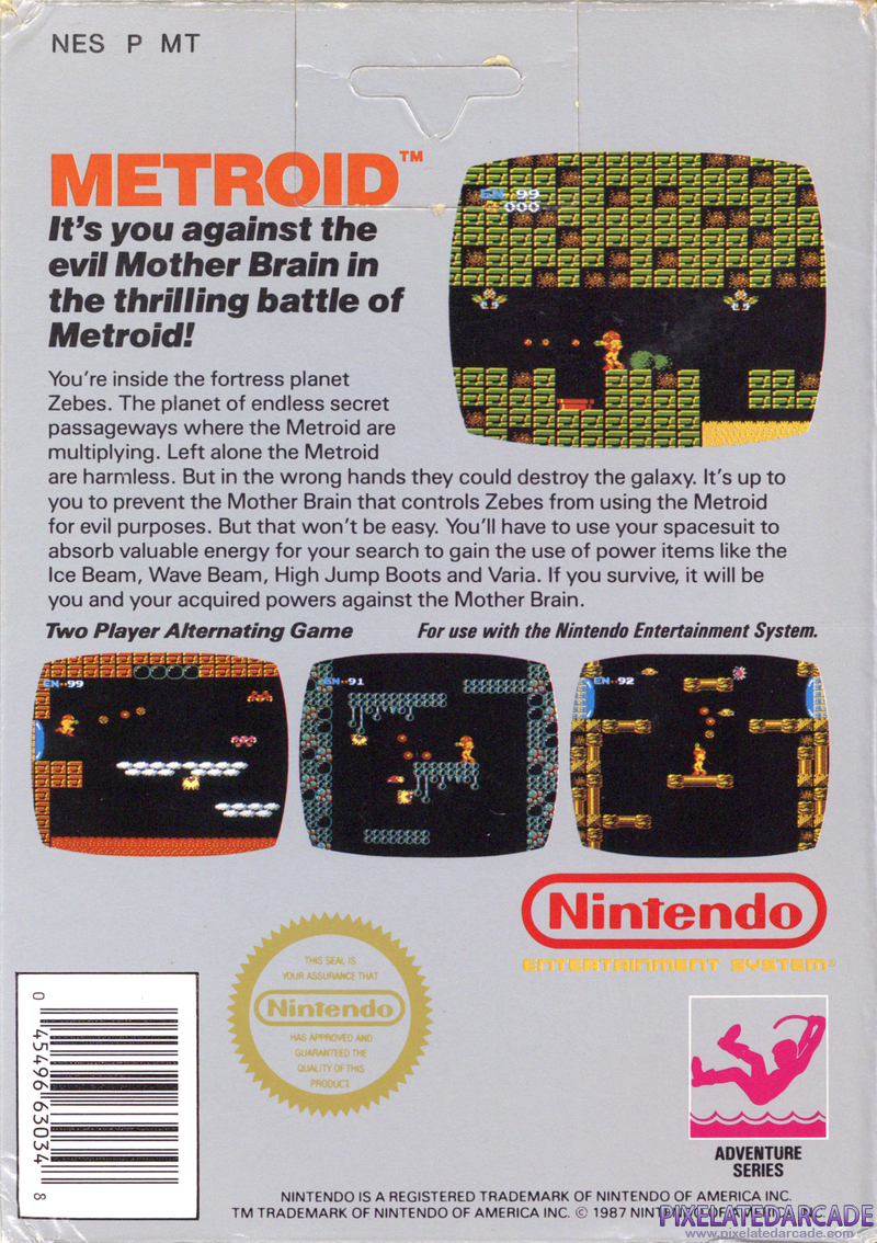 Metroid Cover Art: Metroid Cover Art: