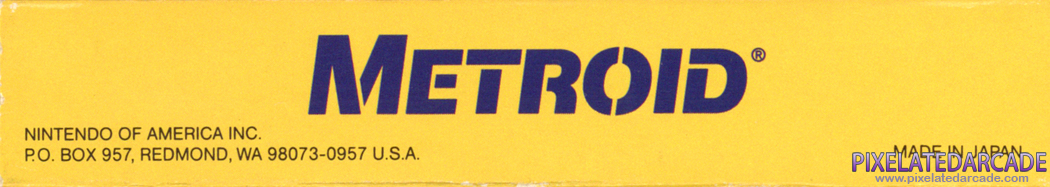 Metroid Cover Art: Top Spine Metroid Cover Art: Top Spine