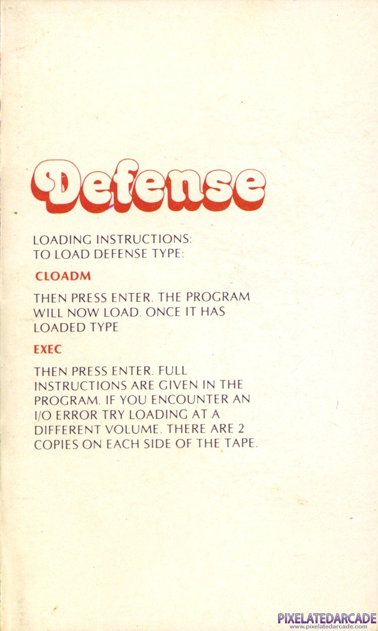 Defense Cover Art: Defense Cover Art: