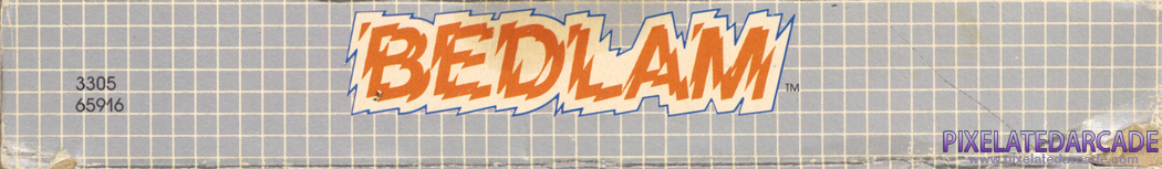Bedlam Cover Art: Bottom Spine Bedlam Cover Art: Bottom Spine