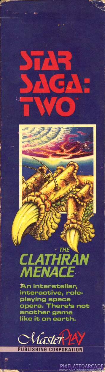Star Saga: Two - The Clathran Menace Cover Art: Left Spine Star Saga: Two - The Clathran Menace Cover Art: Left Spine