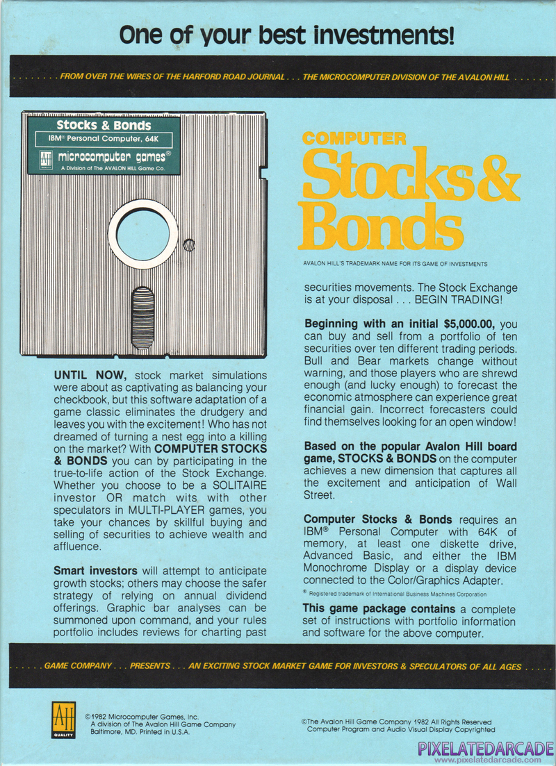Computer Stocks & Bonds Cover Art: Computer Stocks & Bonds Cover Art:
