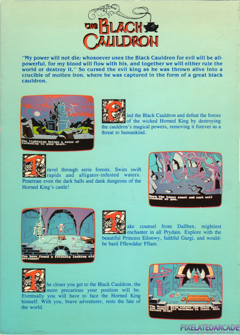 Black Cauldron, The Cover Art: Left Side Black Cauldron, The Cover Art: Left Side