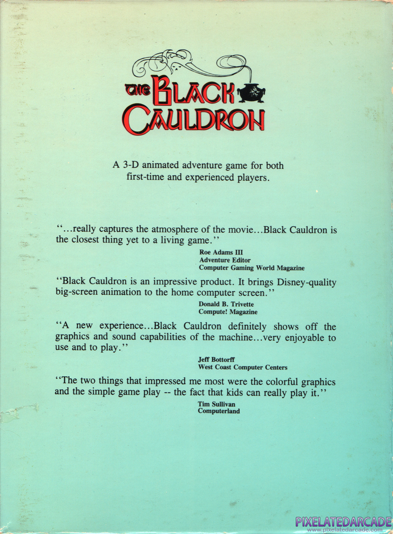 Black Cauldron, The Cover Art: Right Side Black Cauldron, The Cover Art: Right Side