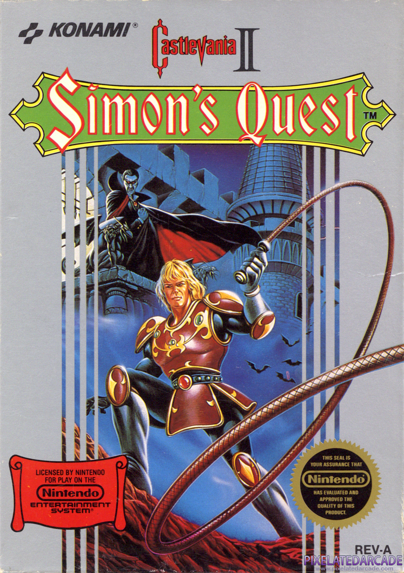 Castlevania II: Simon's Quest Cover Art: 