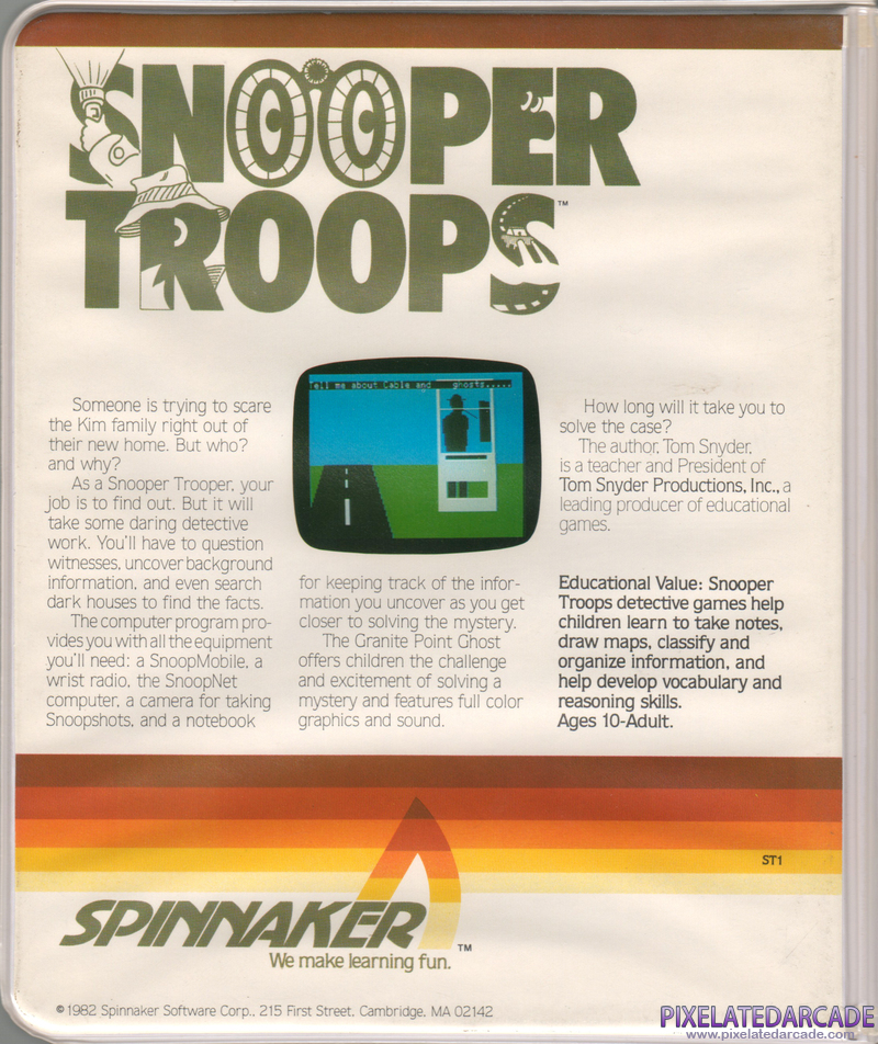 Snooper Troops: Case #1: The Granite Point Ghost Cover Art: 