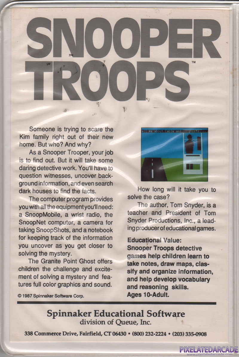 Snooper Troops: Case #1: The Granite Point Ghost Cover Art: 