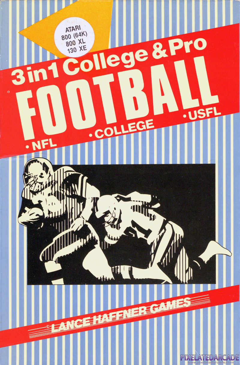 3 in 1 College & Pro Football Cover Art: 