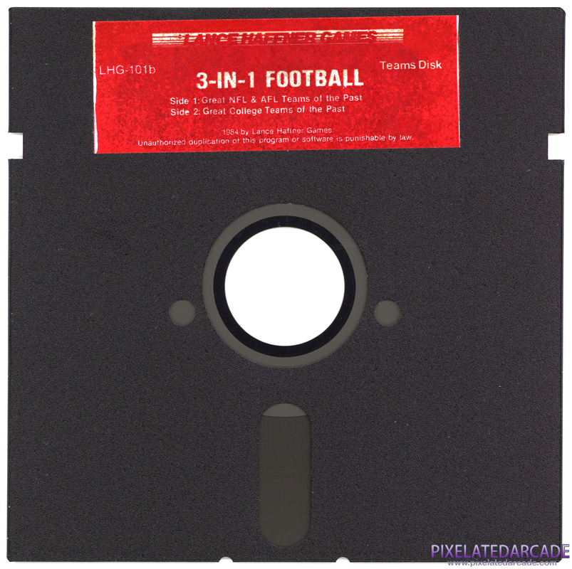 3 in 1 College & Pro Football Cover Art: Disk 1 of 2 3 in 1 College & Pro Football Cover Art: Disk 1 of 2