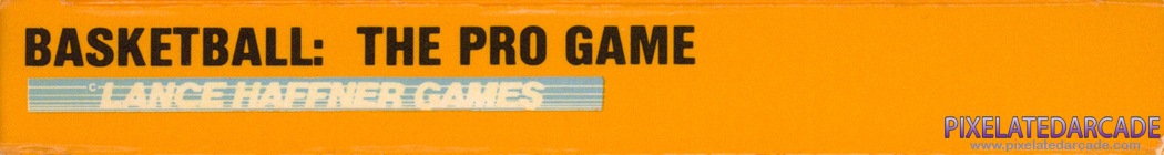 Basketball: The Pro Game Cover Art: Bottom Spine Basketball: The Pro Game Cover Art: Bottom Spine