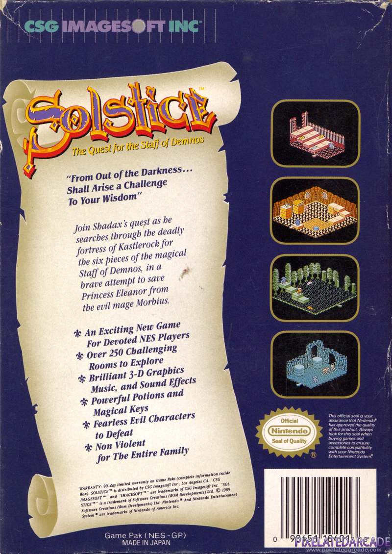 Solstice: The Quest for the Staff of Demnos Cover Art: 