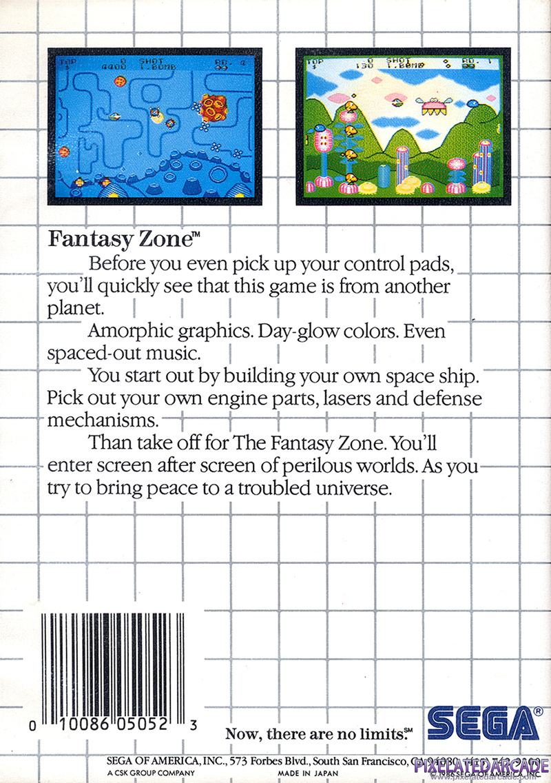 Fantasy Zone Cover Art: Fantasy Zone Cover Art: