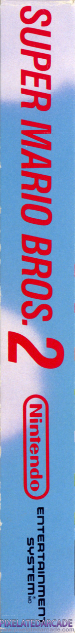 Super Mario Bros. 2 Cover Art: Left Spine Super Mario Bros. 2 Cover Art: Left Spine