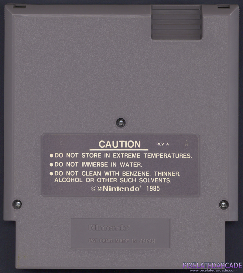 Super Mario Bros. 3 Cover Art: Back Super Mario Bros. 3 Cover Art: Back