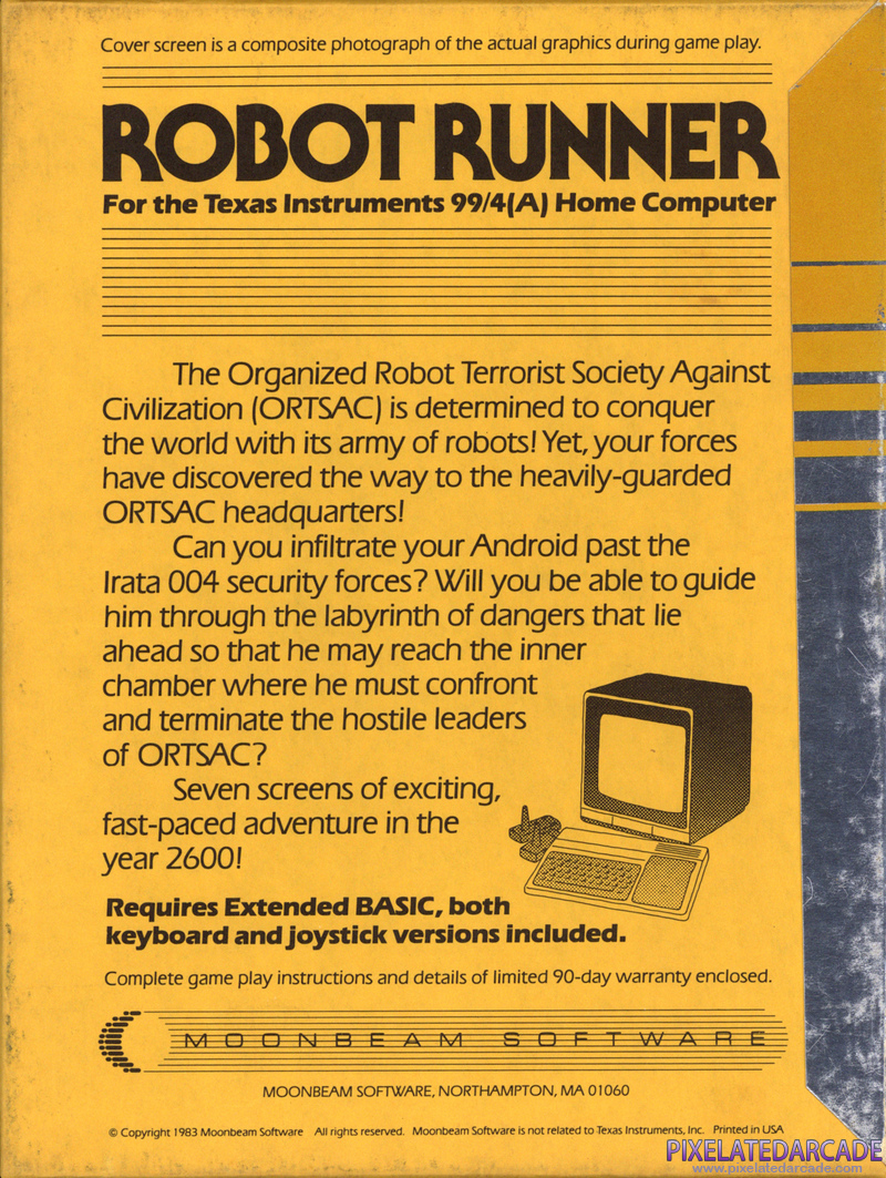 Robot Runner Cover Art: Robot Runner Cover Art: