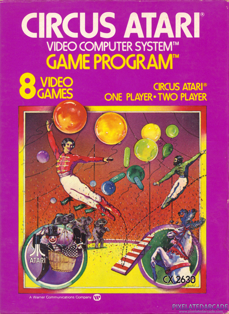 Circus Atari Cover Art: Circus Atari Cover Art: