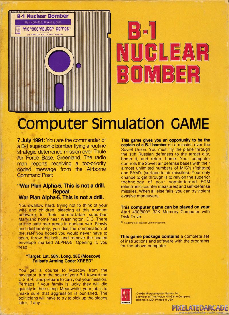 B-1 Nuclear Bomber Cover Art: B-1 Nuclear Bomber Cover Art: