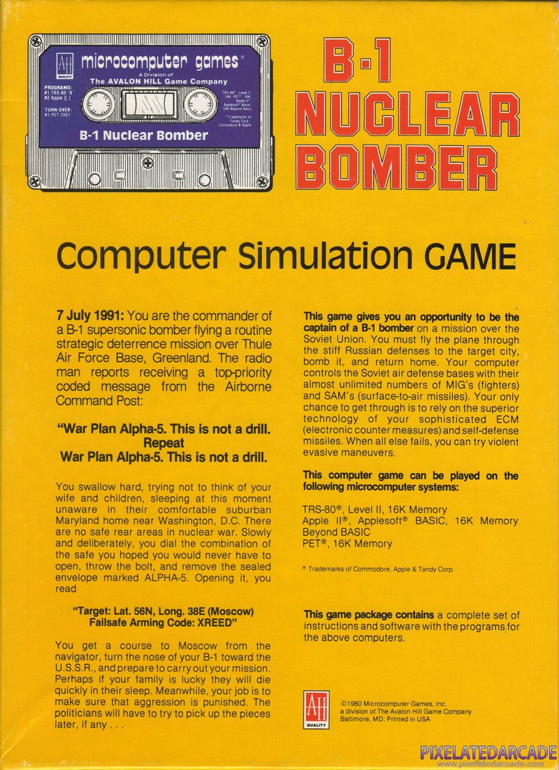 B-1 Nuclear Bomber Cover Art: B-1 Nuclear Bomber Cover Art: