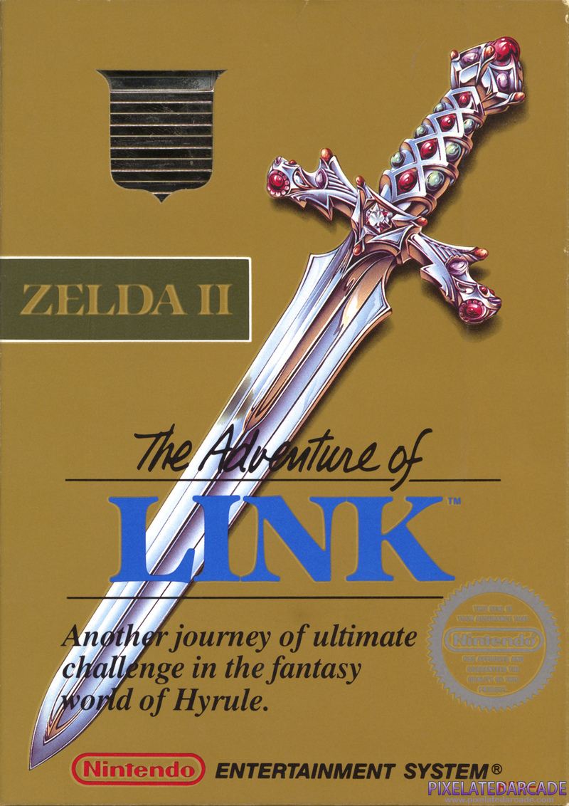 Zelda II: The Adventure of Link Cover Art: 
