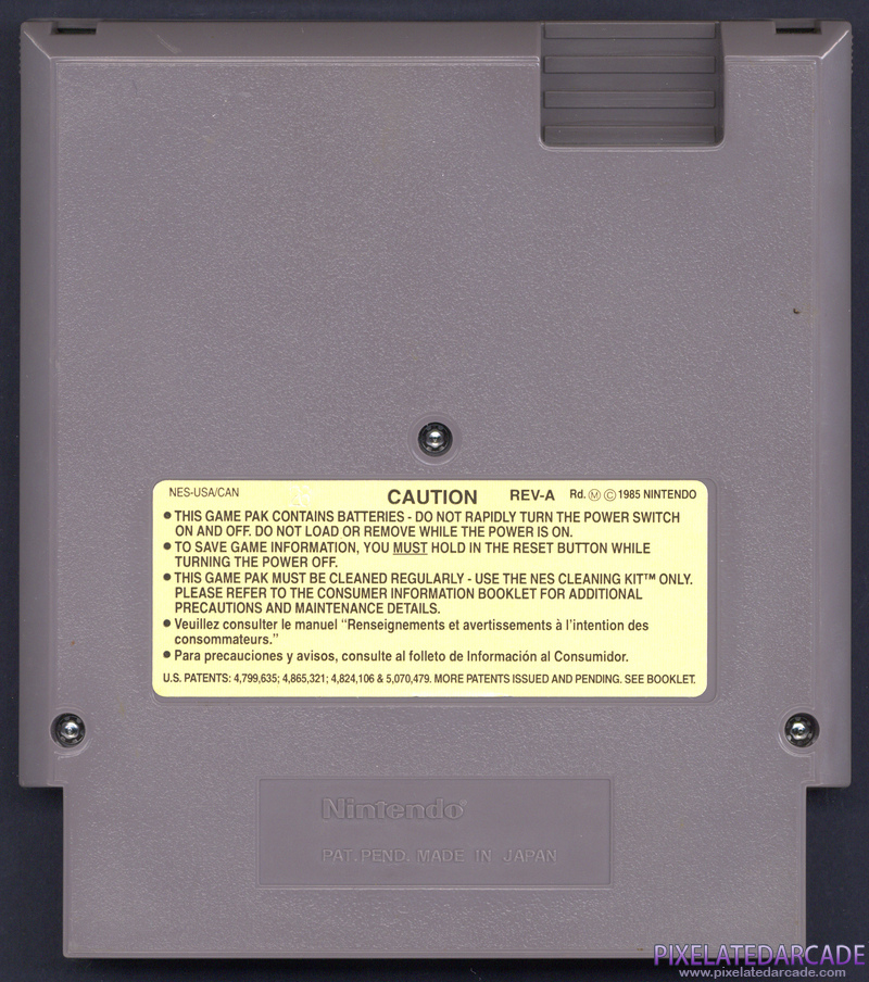 Zelda II: The Adventure of Link Cover Art: Back Zelda II: The Adventure of Link Cover Art: Back