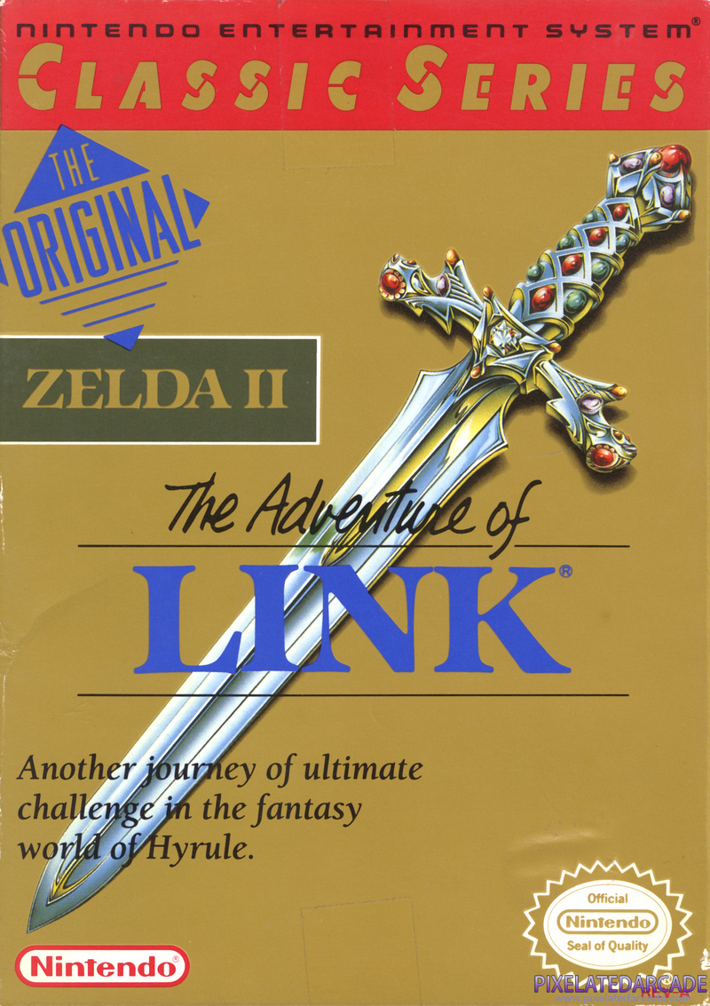 Zelda II: The Adventure of Link Cover Art: 