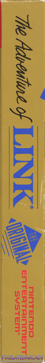 Zelda II: The Adventure of Link Cover Art: Left Spine