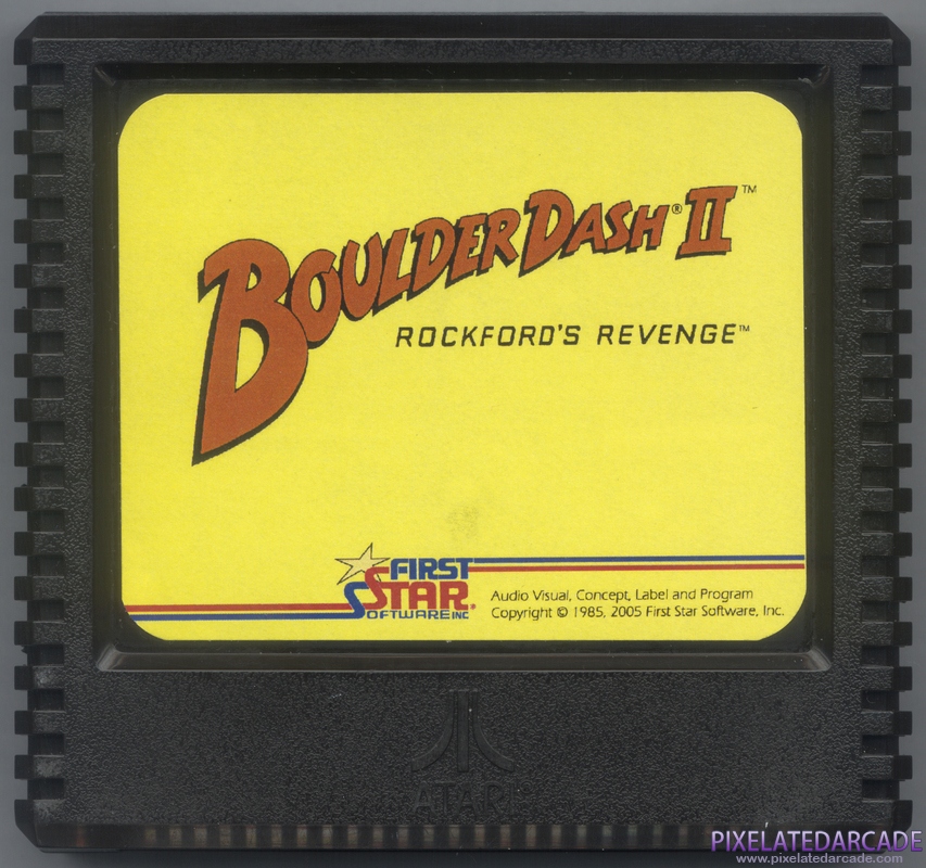 Boulder Dash II: Rockford's Revenge Cover Art: Front Boulder Dash II: Rockford's Revenge Cover Art: Front