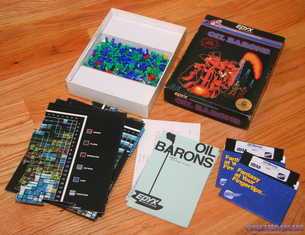 Oil Barons Cover Art: Oil Barons box and contents Oil Barons Cover Art: Oil Barons box and contents