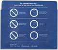 Disk Sleeve - Back