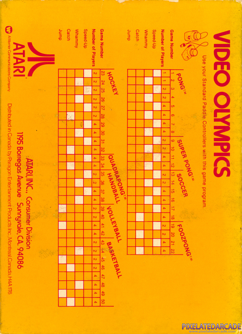 Video Olympics Cover Art: Video Olympics Cover Art:
