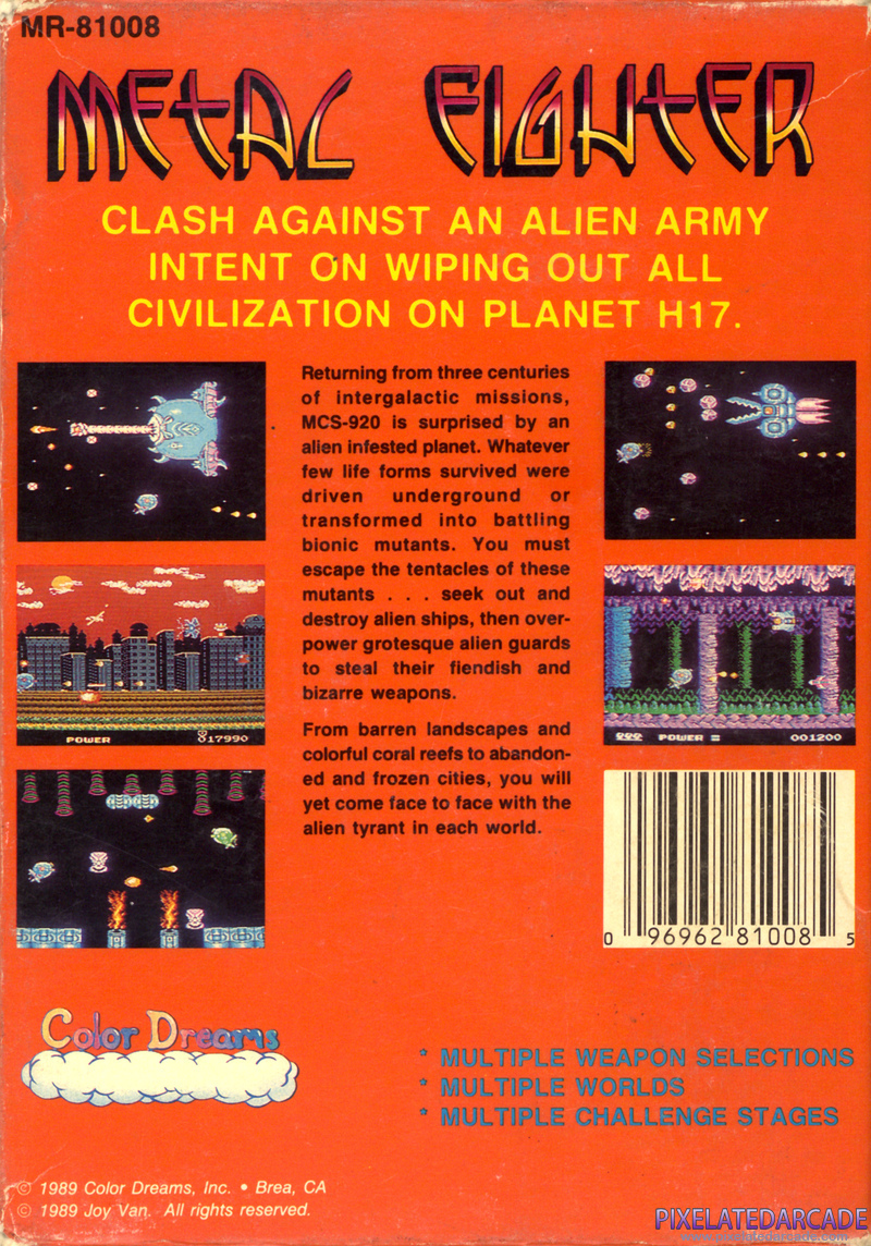 Metal Fighter Cover Art: Metal Fighter Cover Art: