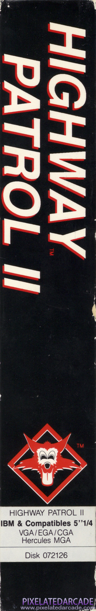 Highway Patrol II Cover Art: Left Spine