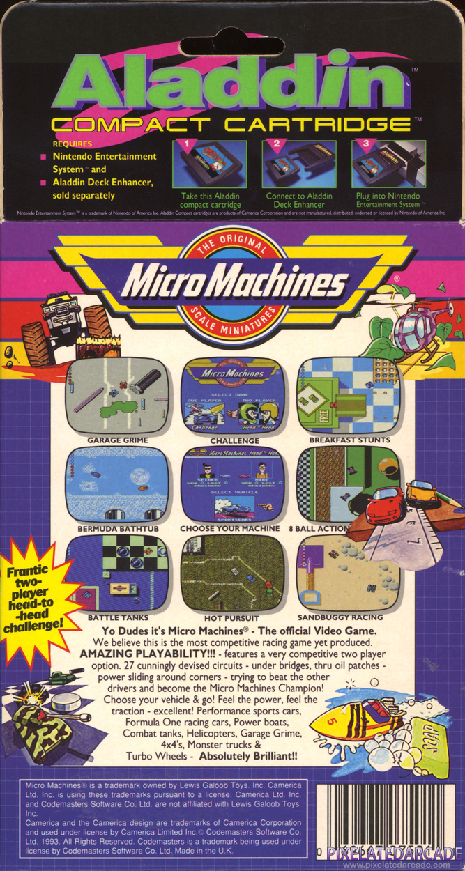 Micro Machines Cover Art: 