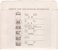 Disk Sleeve - Back