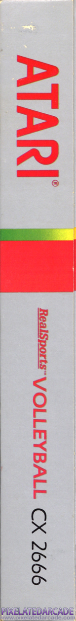 RealSports Volleyball Cover Art: Right Spine RealSports Volleyball Cover Art: Right Spine