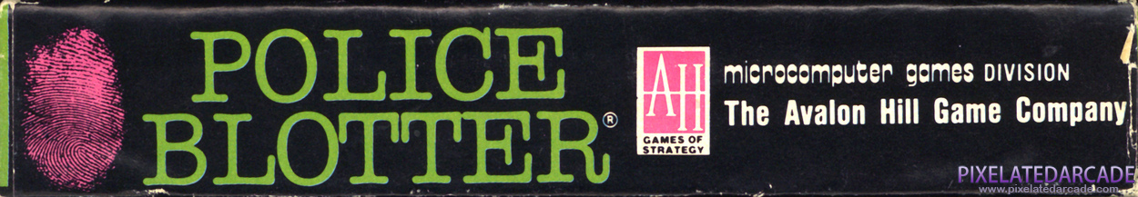 Police Blotter Cover Art: Bottom Spine