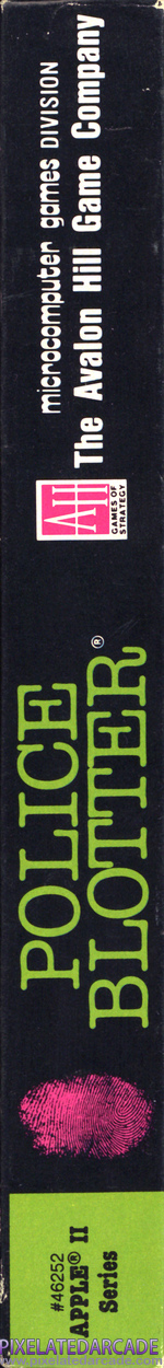 Police Blotter Cover Art: Right Spine