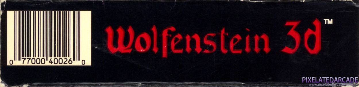 Wolfenstein 3D Cover Art: Bottom Spine