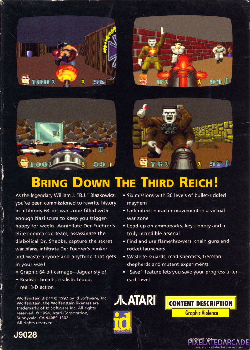 Wolfenstein 3D Cover Art: 