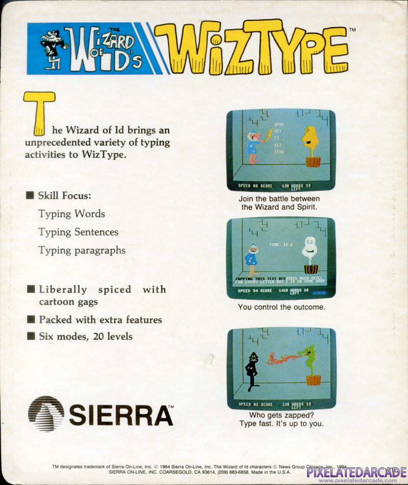 Wizard of Id's WizType Cover Art: Wizard of Id's WizType Cover Art: