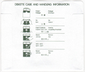 Disk Sleeve - Back