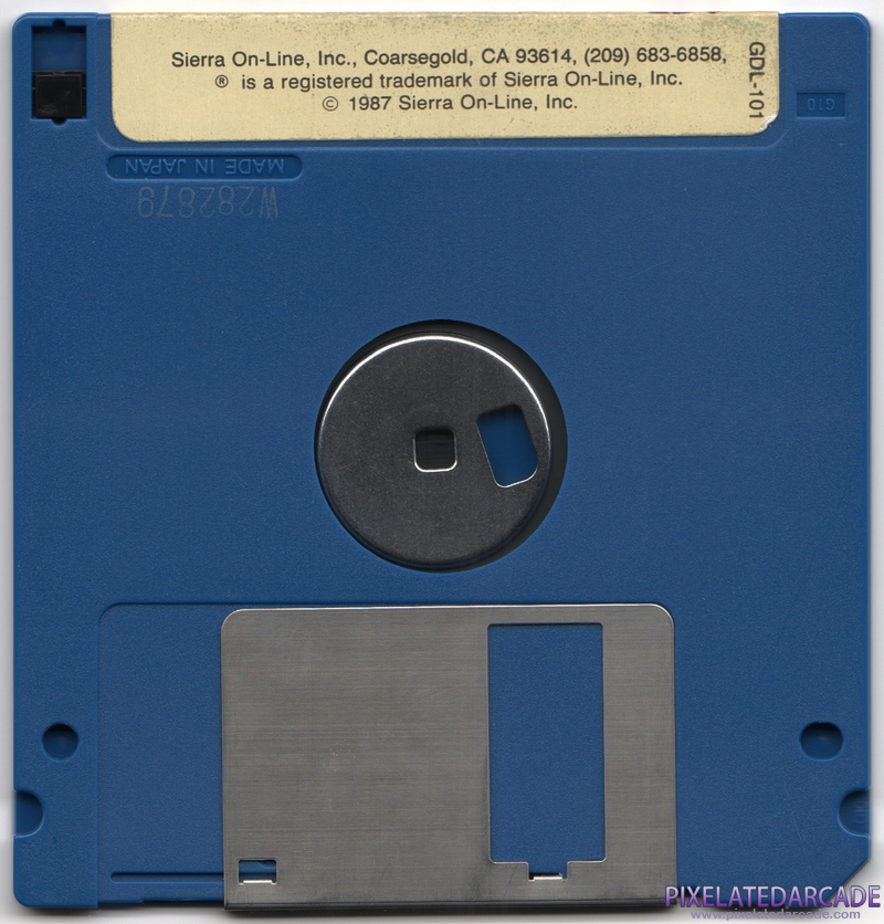 Space Quest III: The Pirates of Pestulon Cover Art: Disk 1 of 3 - Back Space Quest III: The Pirates of Pestulon Cover Art: Disk 1 of 3 - Back