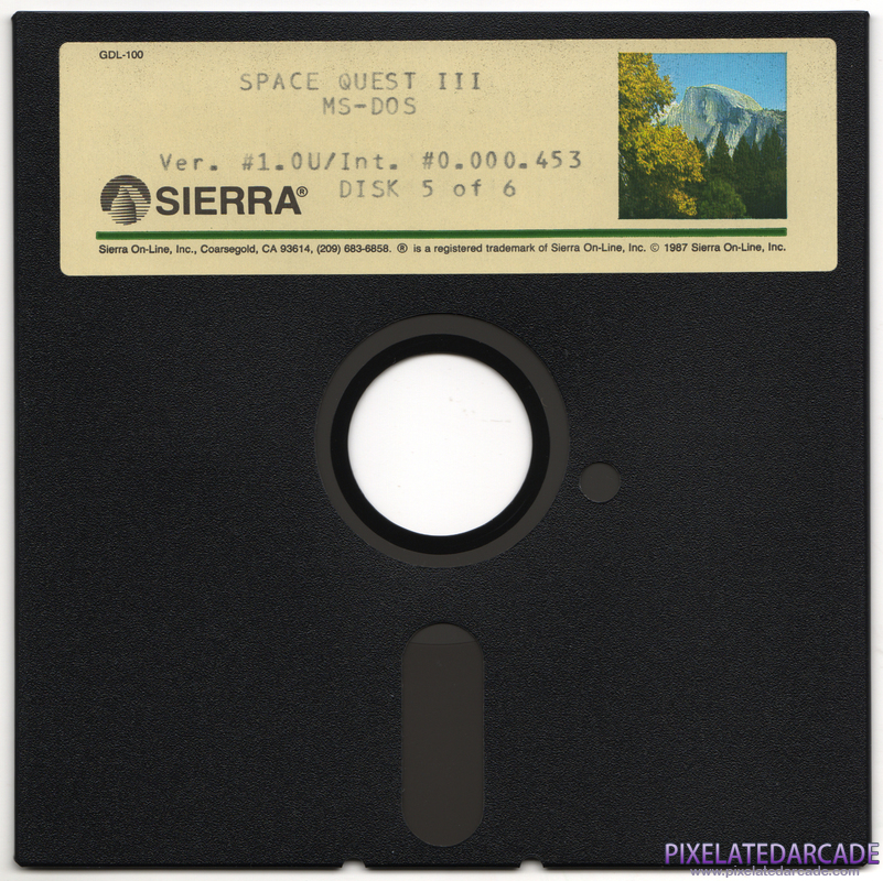 Space Quest III: The Pirates of Pestulon Cover Art: Disk 5 of 6 Space Quest III: The Pirates of Pestulon Cover Art: Disk 5 of 6