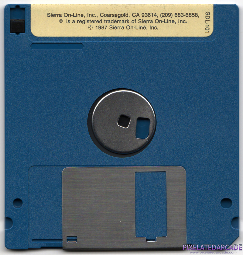 Space Quest III: The Pirates of Pestulon Cover Art: Disk 1 of 3 - Back Space Quest III: The Pirates of Pestulon Cover Art: Disk 1 of 3 - Back