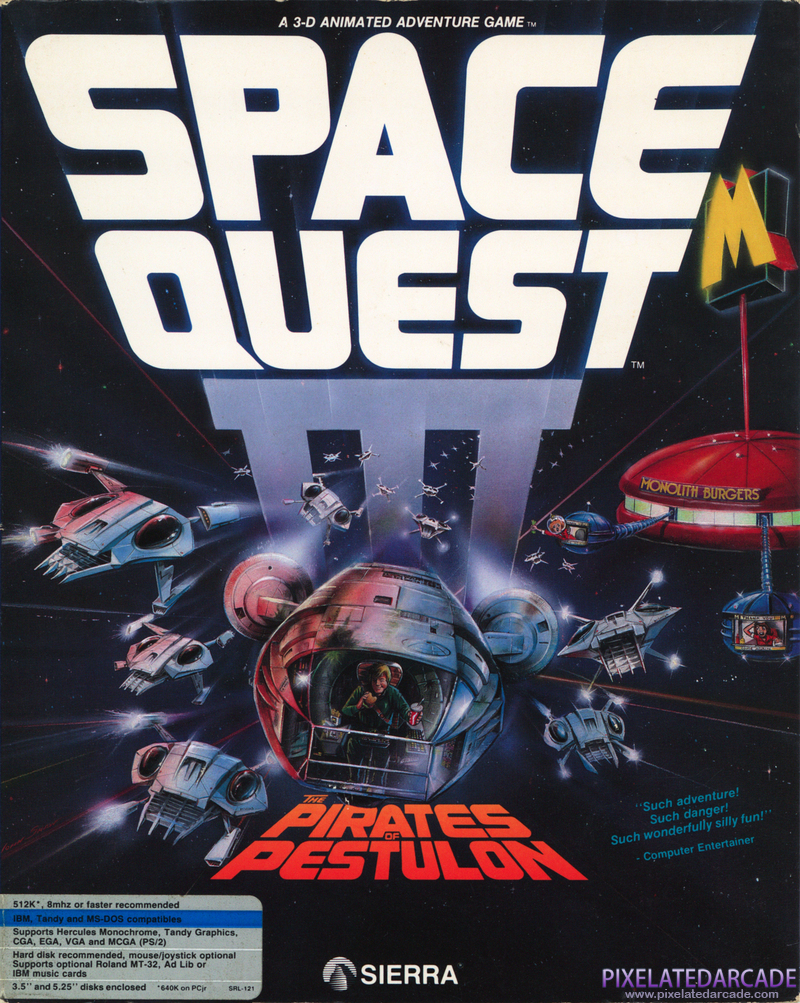 Space Quest III: The Pirates of Pestulon Cover Art: Space Quest III: The Pirates of Pestulon Cover Art: