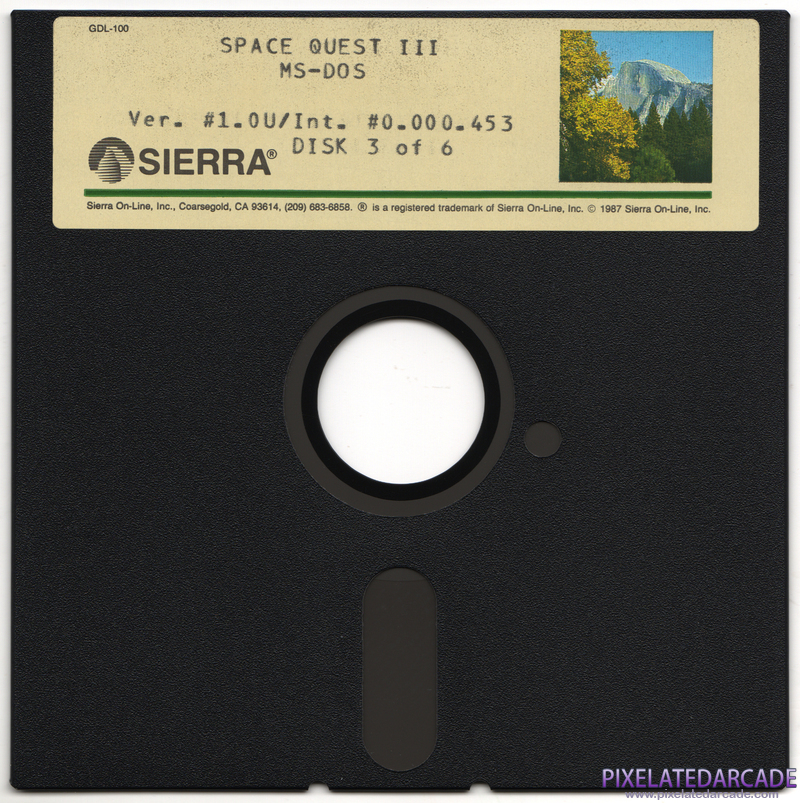 Space Quest III: The Pirates of Pestulon Cover Art: Disk 3 of 6 Space Quest III: The Pirates of Pestulon Cover Art: Disk 3 of 6