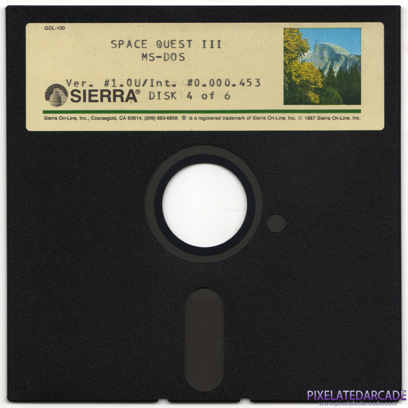 Space Quest III: The Pirates of Pestulon Cover Art: Disk 4 of 6 Space Quest III: The Pirates of Pestulon Cover Art: Disk 4 of 6