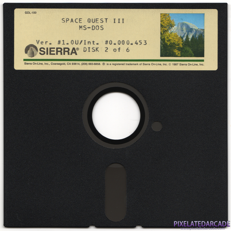 Space Quest III: The Pirates of Pestulon Cover Art: Disk 2 of 6 Space Quest III: The Pirates of Pestulon Cover Art: Disk 2 of 6