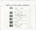 Disk Sleeve - Back